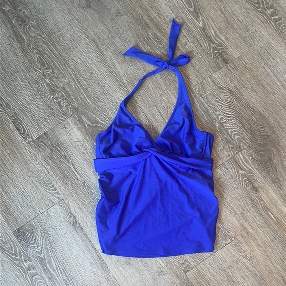 Athleta Other - Athleta Blue Sleeveless halter swim top purple blue size 36 d / dd swim suit